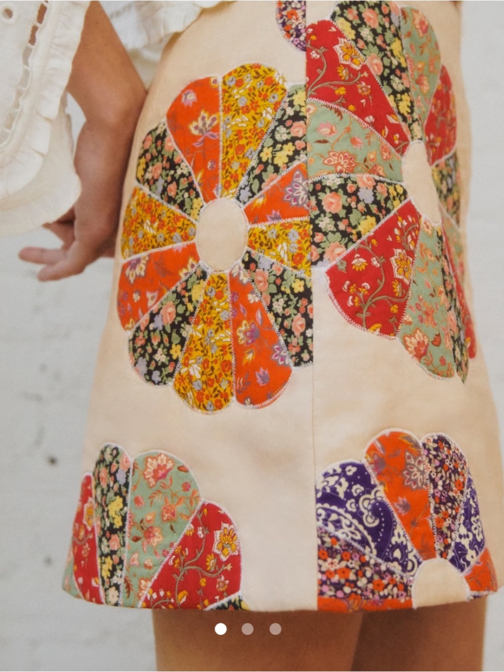 Sezane Neli Skirt - Sézane X Sea Ny Woodstock Patchwork - Size 2